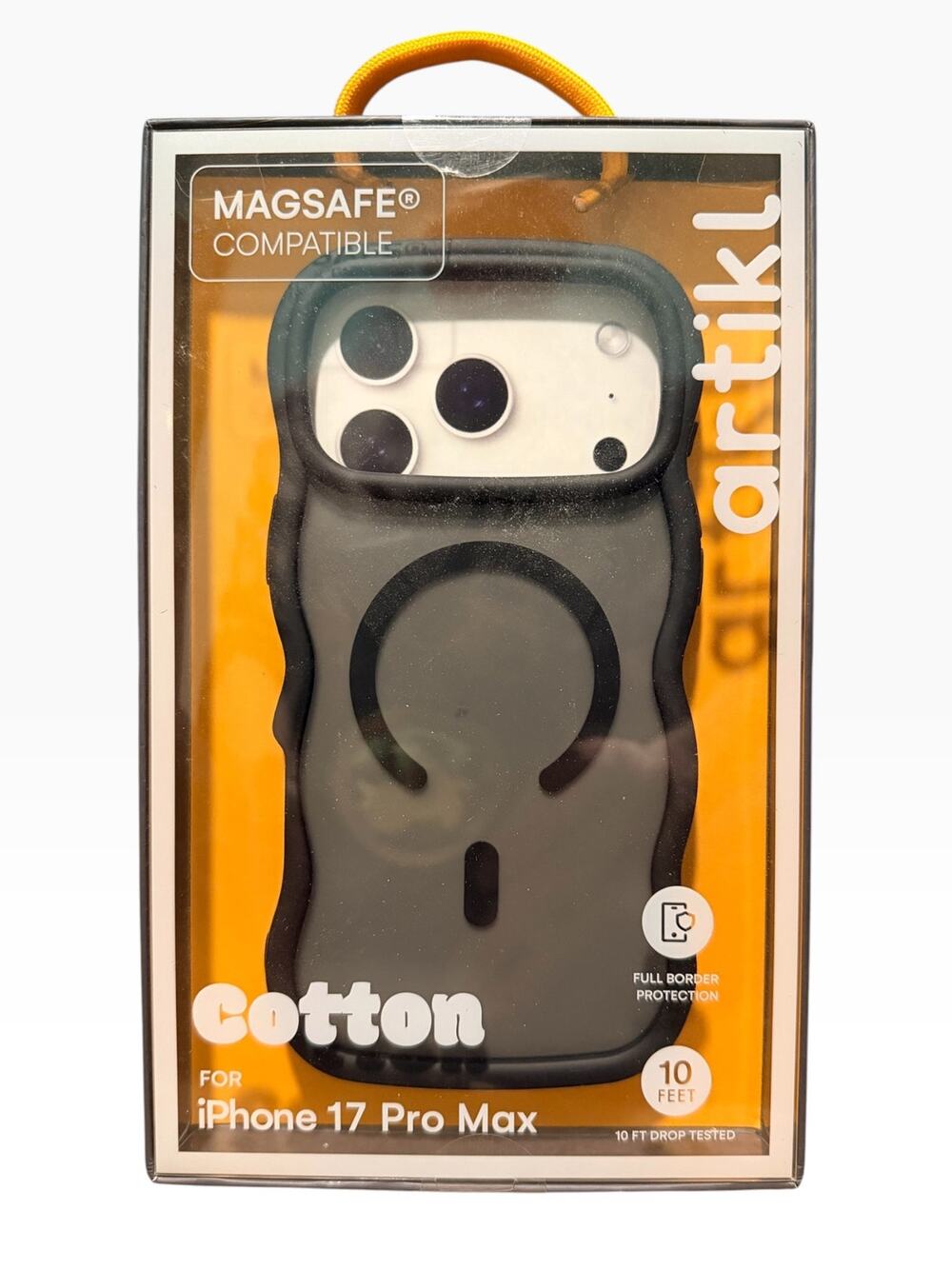artikl Cotton iPhone 17 Pro Max Case Black MagSafe Wavy NIB